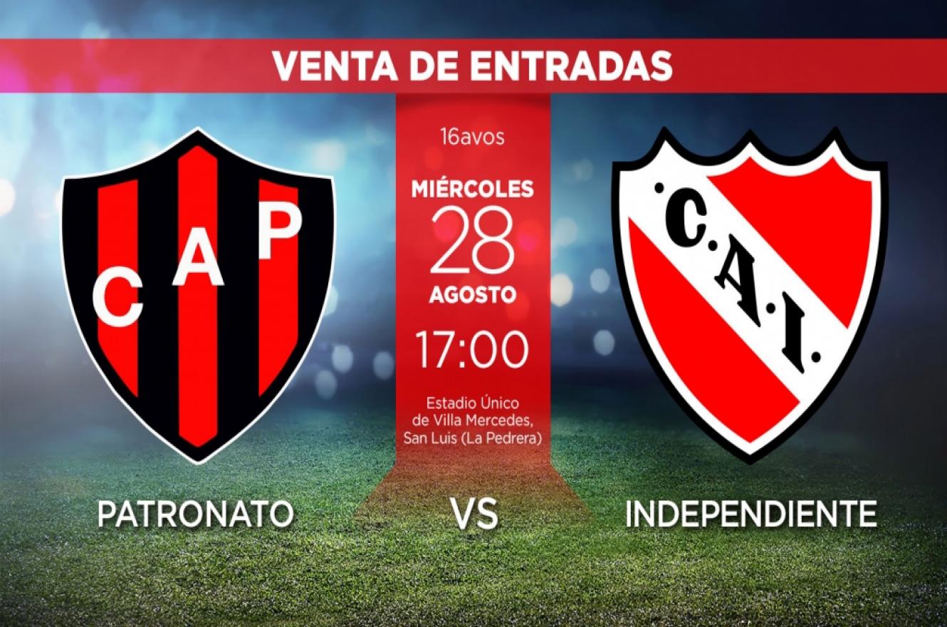 Copa Argentina: definieron la venta de entradas para Patronato-Independiente