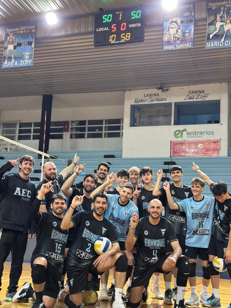 Echagüe celebró 50 triunfos en la APV.