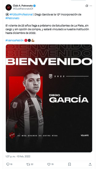 García en Patronato