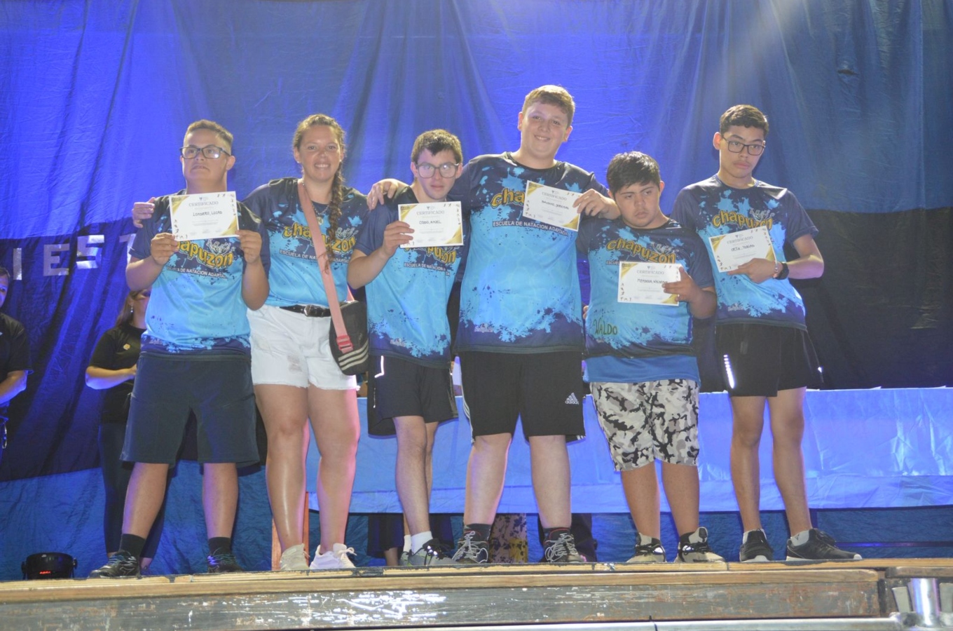 Deportistas del Atlético Echagüe Club fueron reconocidos durante la jornada.