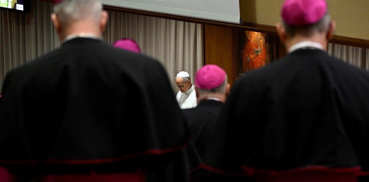 El Papa León XIV recibió el jueves a más de 190 obispos de todo el mundo. Foto: EFE 