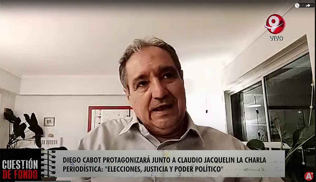 Para Diego Cabot el principal problema no es la corrupción, sino la impunidad.