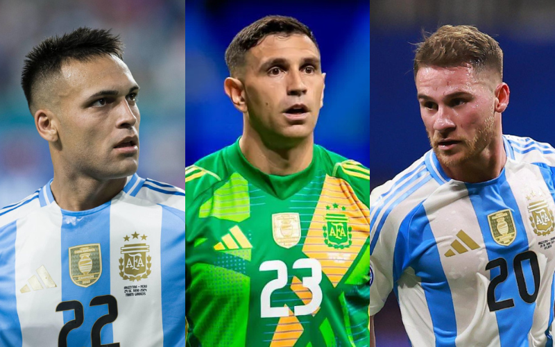 Lautaro, Dibu y Mac Allister