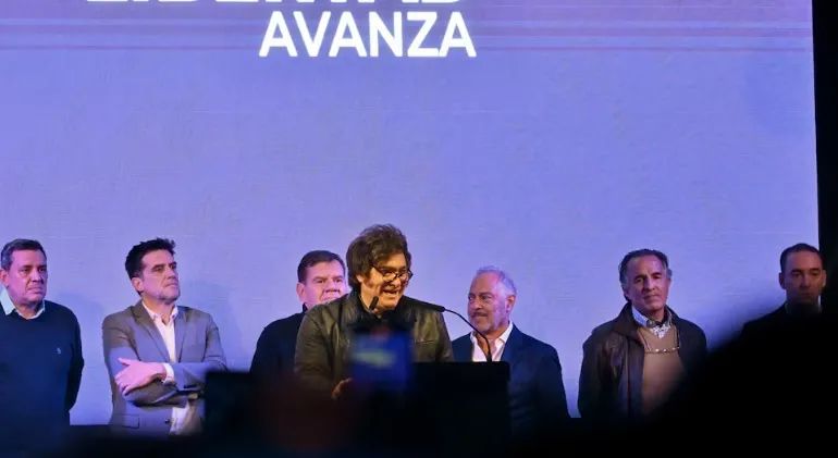Javier Milei de campaña