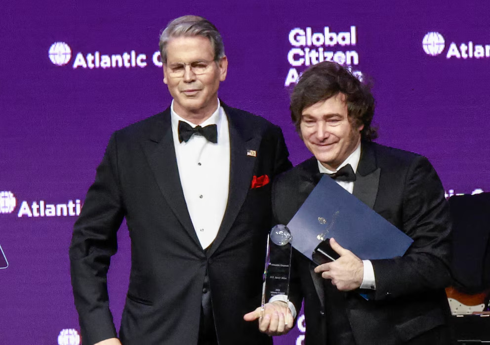 El presidente Javier Milei y el secretario del Tesoro de EEUU, Scott Bessent.