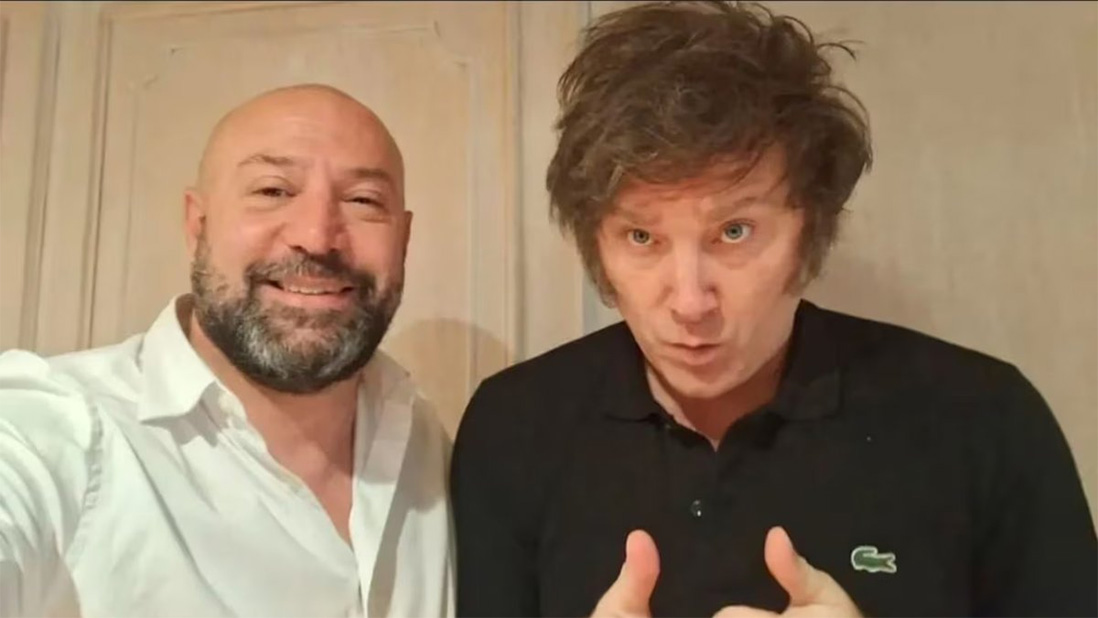 Imagen de archivo de Diego Spagnuolo con Javier Milei.