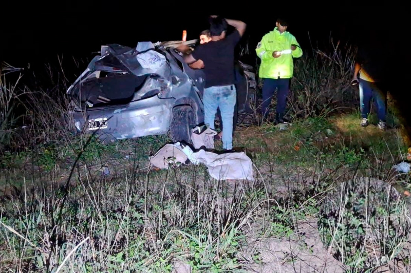 accidente puente Rosario Victoria