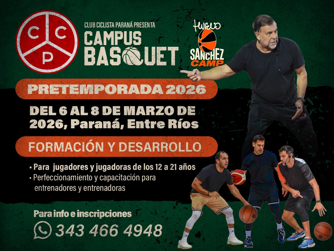 Oscar “Huevo” Sánchez brindará su Campus de Entrenamiento en el  Club Ciclista