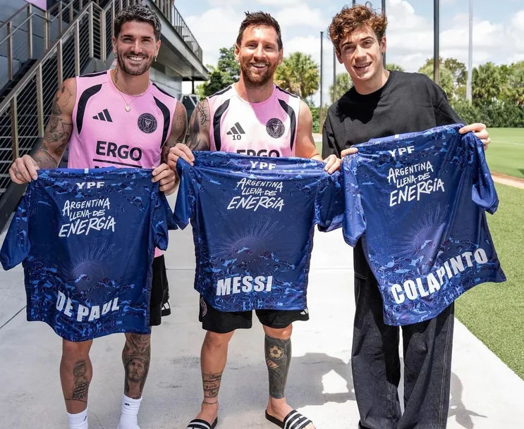 Franco Colapinto, De Paul y Messi