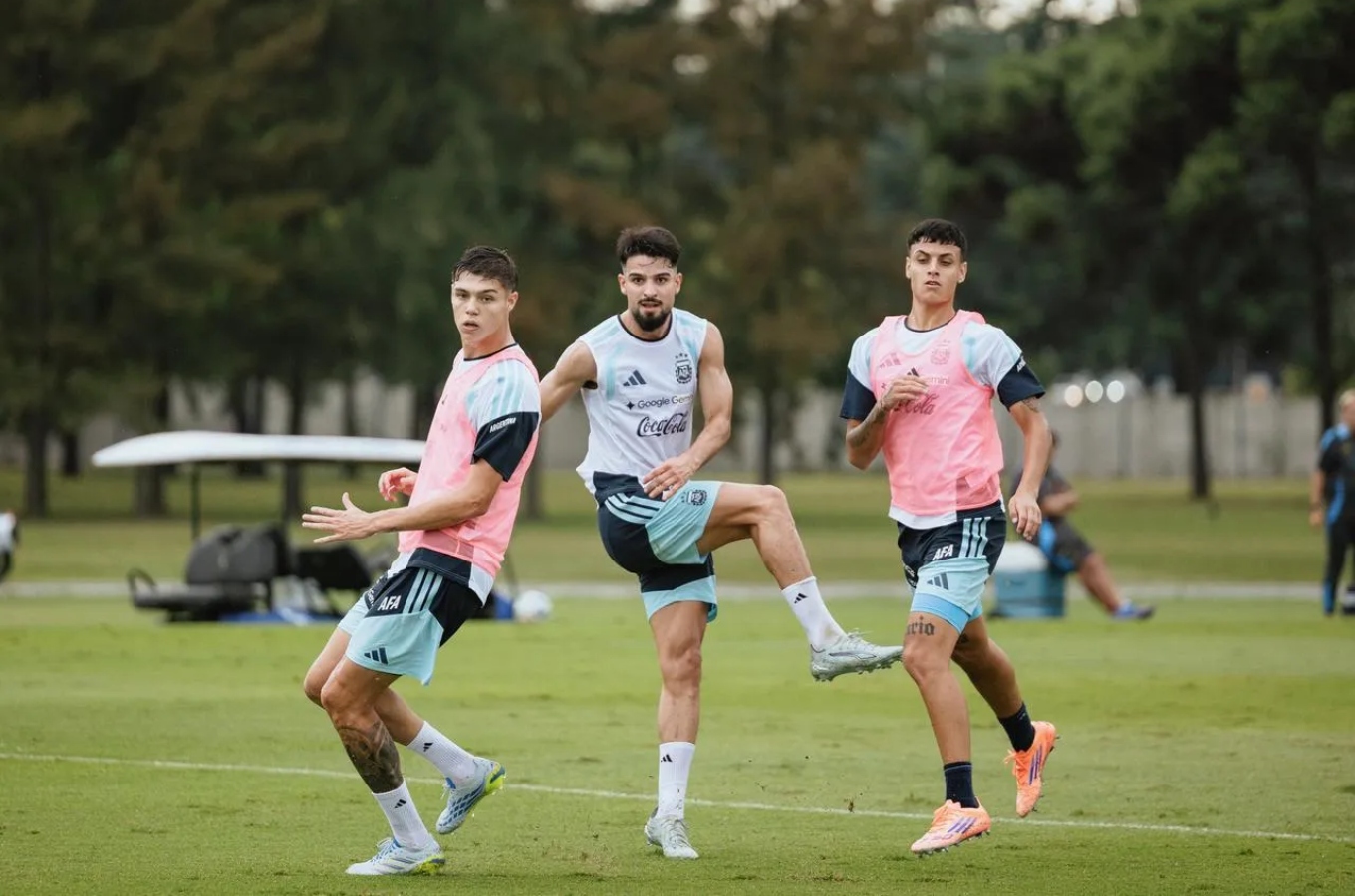 José López - Entrenamiento selección argentina.