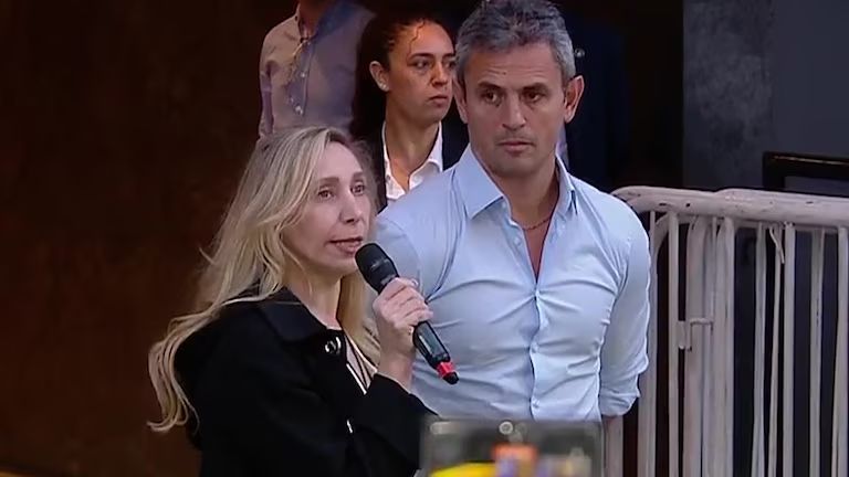 Karina Milei con Martín Menem