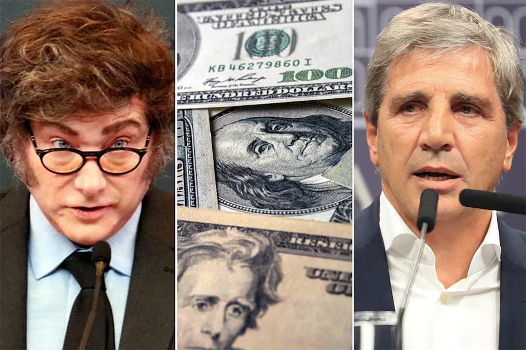 Javier Milei y Luis Caputo.