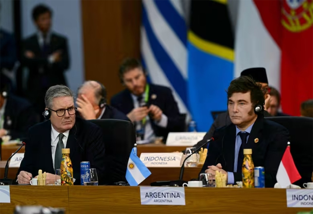 Imagen de archivo de Javier Milei en la cumbre anterior de G-20 en Brasil.