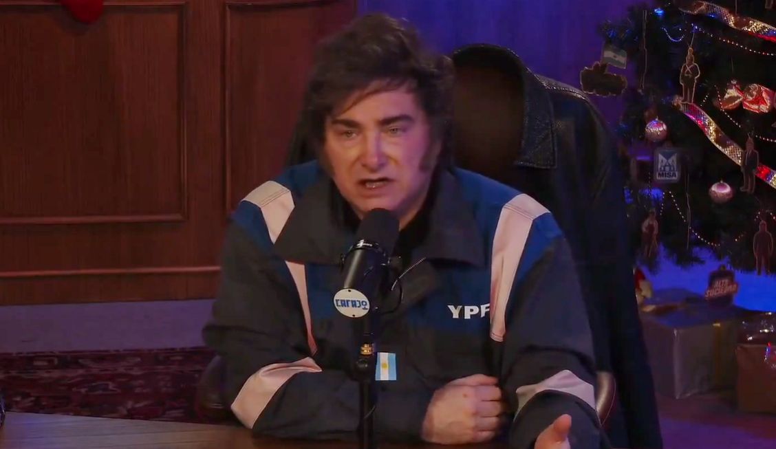 Milei en streaming Olga