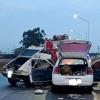 El accidente de tránsito se produjo en la ruta de acceso a la ciudad de Federación. Estuvieron involucrados un VW Gol Volkswagen y un Fiat Spacio 147.