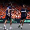 Andrés Molteni y Horacio Zeballos ante Países Bajos en Copa Davis.