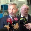 Frigerio con los medios