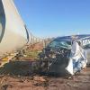 En el kilómetro 190 y medio de la Ruta 12, el choque entre una camioneta y un tren de carga dejó tres muertos y un herido grave.