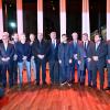 Guillermo Francos junto a gobernadores en La Rural.