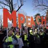 Manifestantes apoyan en Washington el impeachment de Trump, en diciembre de 2019.