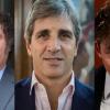 Javier Milei, Luis Caputo y Santiago Caputo.