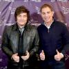 Javier Milei junto a Diego Santilli en una de las imágenes de la campaña electoral.