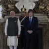 Javier Milei recibió a Narendra Modi en la Casa Rosada.