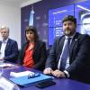 De izquierda a derecha: Sergio Neiffert, director de la SIDE; Patricia Bullrich y Ramiro Anzit Guerrero, director de Inteligencia Criminal dependiente del Ministerio de Seguridad nacional.