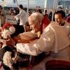 Imagen de archivo del 9 de abril de 1987, cuando el Papa Juan Pablo II estuvo en Paraná.