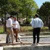 Autoridades supervisaron las obras de recuperación y construcción del natatorio del Parque Quirós, proyecto que se ejecuta en conjunto entre el Municipio de Colón y la Caja de Jubilaciones.