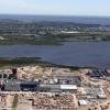 Vista aérea de la pastera de la empresa finlandesa UPM en Fray Bentos, generadora de conflictos sociales y ambientales.
