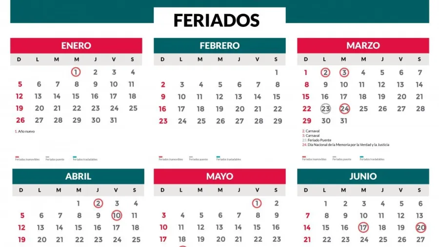 Feriados.