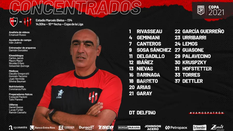 En Patronato, Iván Delfino propondrá cuatro cambios para visitar a Newell’s