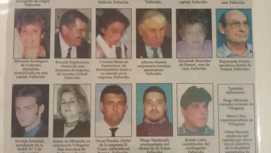 Víctimas del accidente en San Luis