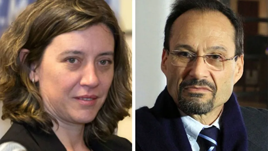 La Procuradora Adjunta y Fiscal Anticorrupción Cecilia Goyeneche y el Procurador General de la Provincia, Jorge Amílcar García.