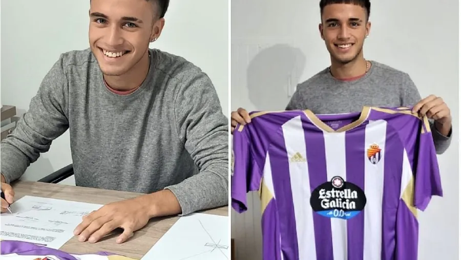 El paranaense Franco Rodríguez firmó contrato con Real Valladolid de España El paranaense Franco Rodríguez firmó contrato con Real Valladolid de España