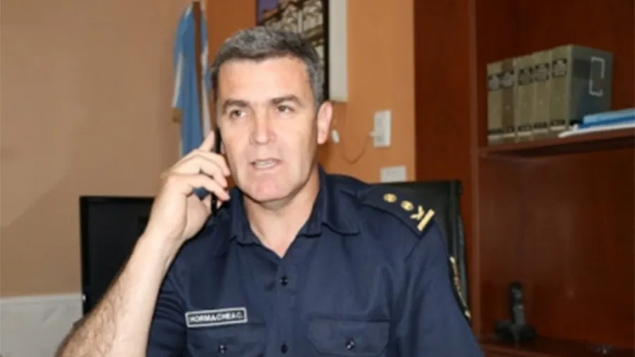 Imagen de archivo del jefe de la Departamental Gualeguaychú, comisario mayor Cristián Alejandro Hormachea.