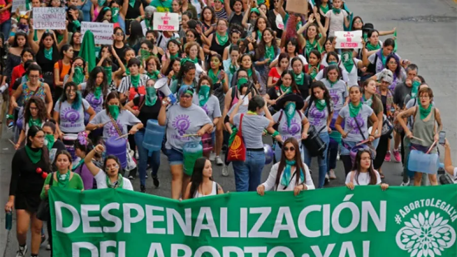 Marcha por el aborto legal en Guadalajara