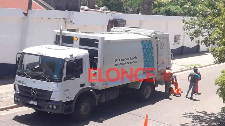 accidente camión recolector