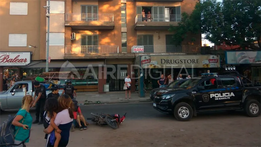 acribillado frente al Club Unión de Santa Fe
