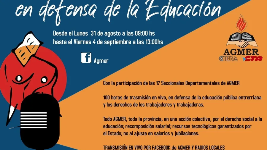 protesta AGMER radio en vivo