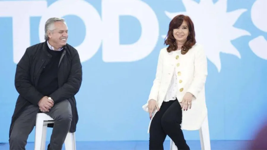 El Presidente y la vicepresidenta, Alberto Fernández y Cristina Kirchner.