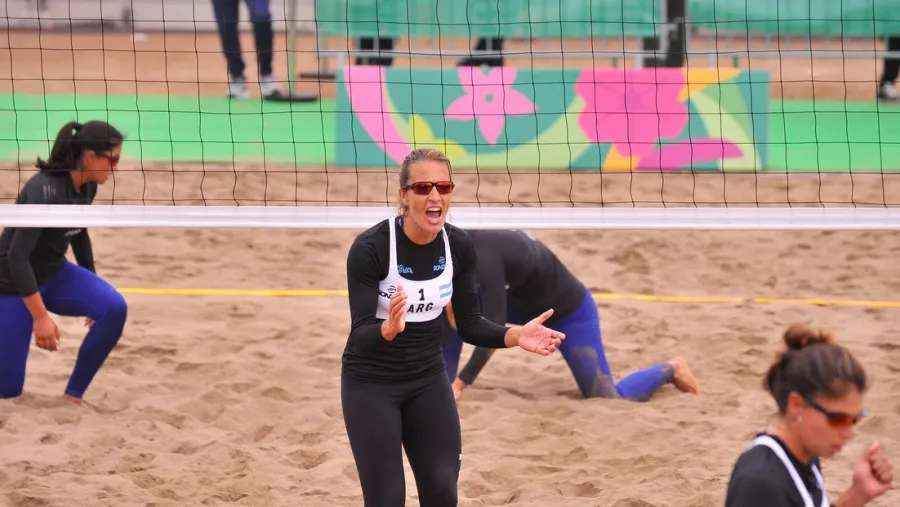 Beach Volley: la entrerriana Ana Gallay festejó en el inicio de los Juegos Panamericanos