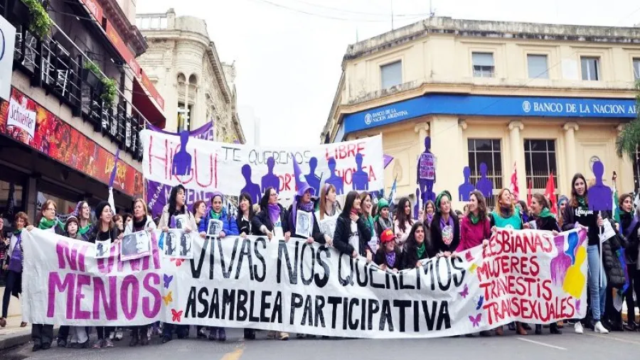 marcha Ni una menos en Paraná (archivo)