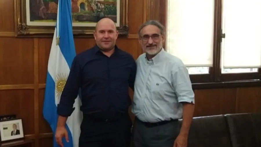 Luis Basterra con Ariel Panozzo Galmarello