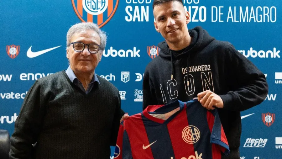 Carlos Auzqui dijo estar “feliz de poder jugar en un grande como San Lorenzo”