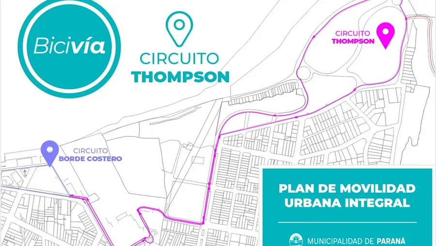 La iniciativa comprende el tramo que va desde el Puerto Nuevo hasta el Balneario Thompson de Paraná, en donde se construirán 4,5 kilómetros de infraestructura ciclista.