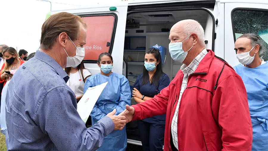 “Realizamos una inversión histórica para fortalecer la red de ambulancias”, expresó el gobernador Gustavo Bordet.