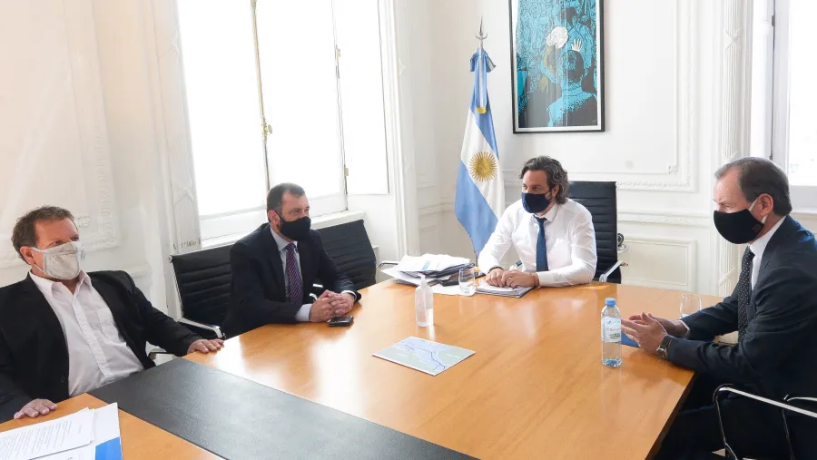 Bordet con Cafiero, Kueider y Cabrera