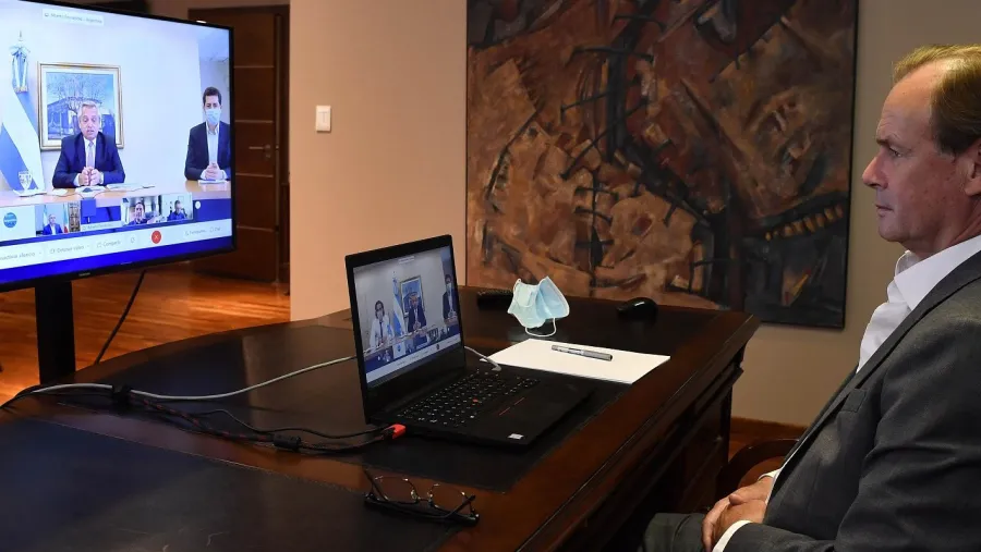 Bordet en videoconferencia con Alberto Fernández
